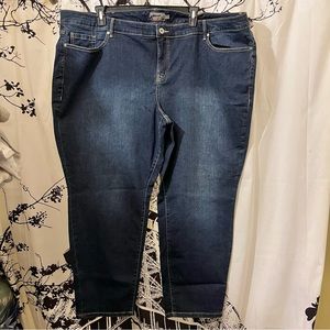 Torrid Boyfriend Straight Leg Jeans Classic Vintage Stretch Dark Wash Size 28